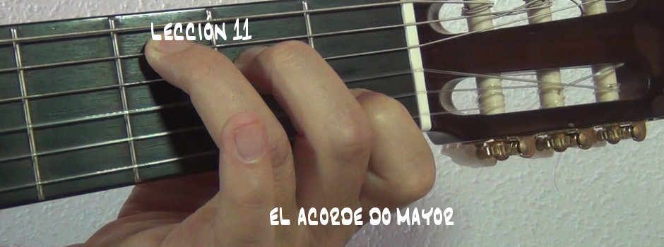 Acorde Do Mayor para guitarra