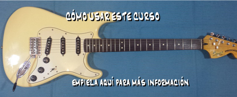 Cómo usar este curso de guitarra eléctrica para principiantes