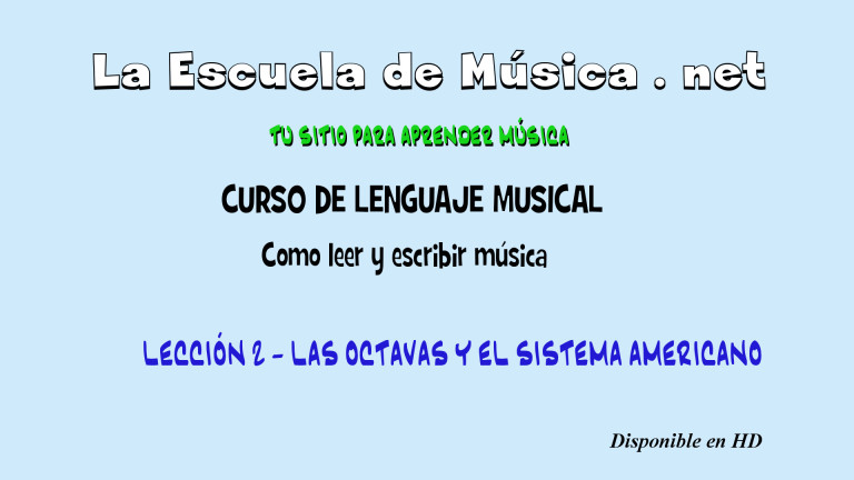 Leer partituras , lección 2
