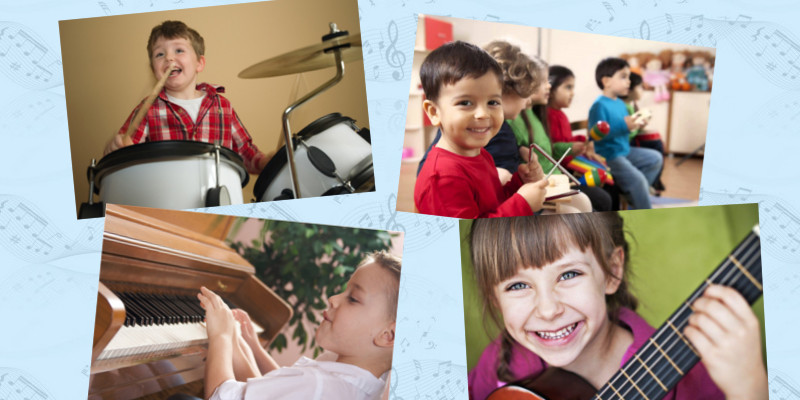 Como enseñar música a los niños edades, instrumentos y método.