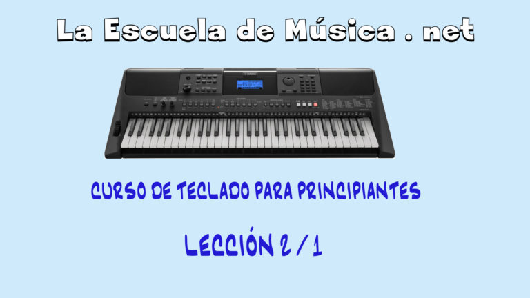 Curso de piano, leccion 2-1