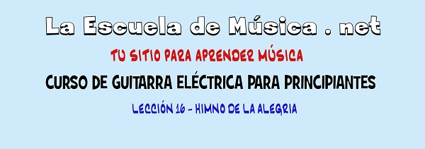 Himno de la Alegria para guitarra electrica