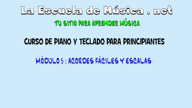 acordes fáciles para piano