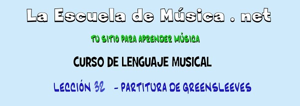 Partitura de Greensleeves